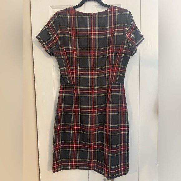 Brooks brothers Plaid Wool Dress - Size 8 - Picture 2 of 8